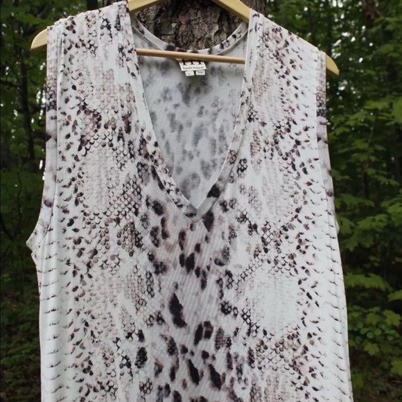 Haute Hippie V-Neck Maxi Dress- Snake Print - Picture 4 of 8